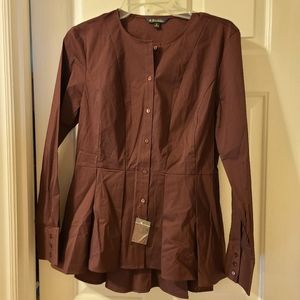 Brooks Brothers High Low Blouse